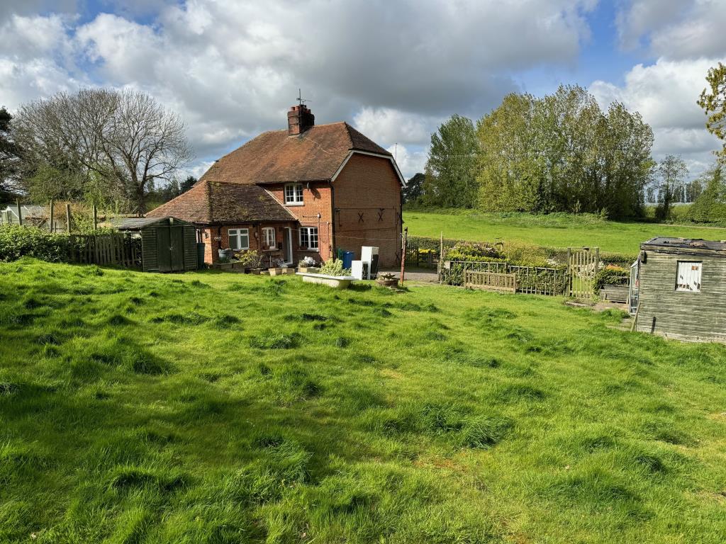 Lot: 24 - SEMI-DETACHED COTTAGE IN RURAL LOCATION - View of Cottage from the garden